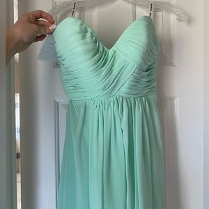 Custom Chiffon Mint Bridesmaid Dress